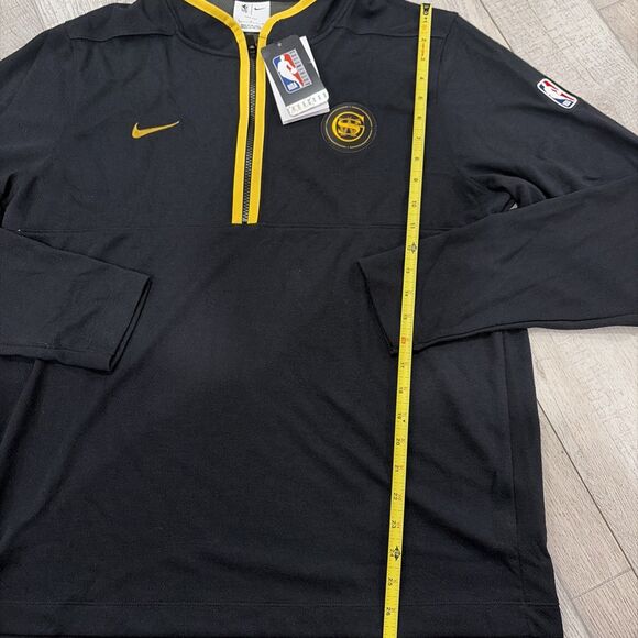 NWT Golden State Warriors 1/4 Zip Pullover Men L Nike Dri Fit NBA City Edition - Picture 6 of 9
